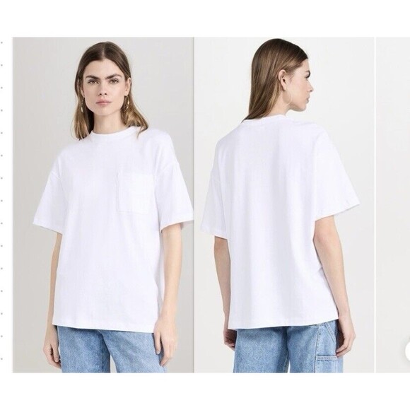Madewell Garment-Dyed Oversized Pocket Tee Weighty Cotton  NWT Size S Small - Picture 1 of 10